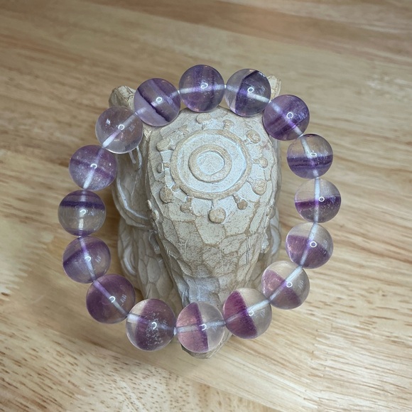 Fluorite Purple Banding 13mm - Picture 2 of 5